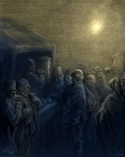 Inside the Docks by Gustave Dore