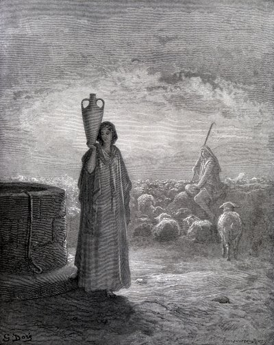 Jacob tending the flocks of Laban by Gustave Dore