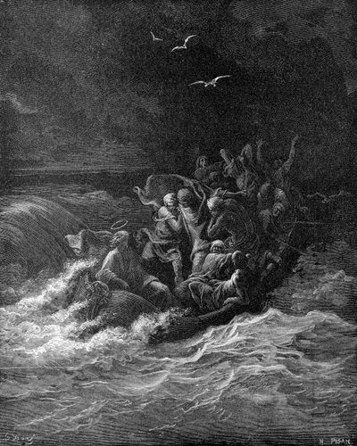 Jesus Calms the Storm by Gustave Dore