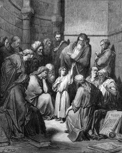 Jesus Questioning the Doctors by Gustave Dore