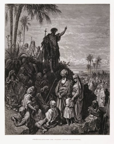 John the Baptist Preaching (Illustration from the Dore Bible) by Gustave Dore