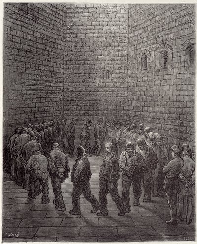 The promenade of prisoners in prison - in 