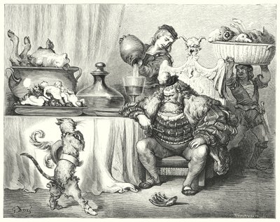Le Maitre Chat ou le Chat Botte; Puss In Boots by Gustave Dore