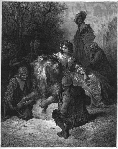 The Lion in Love by Gustave Dore