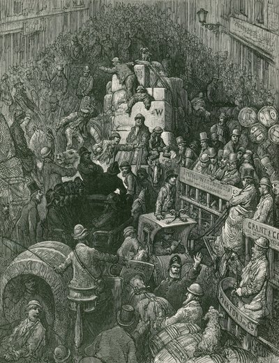 London Street Scene by Gustave Dore