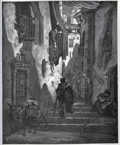 Luscinde Sends a Ticket to Cardenio by Gustave Dore