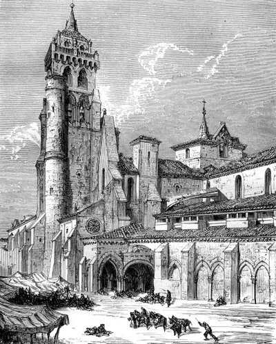 Monastery of Las Huelgas, Burgos, Spain by Gustave Dore