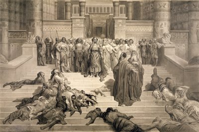 Moses before the Pharaoh by Gustave Dore