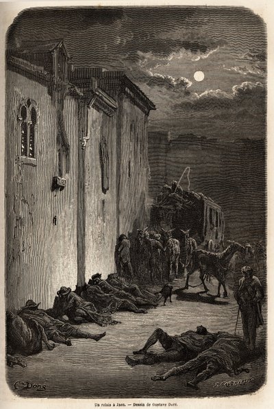 One Night in a Relay in Jaen by Gustave Dore