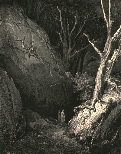 Onward He Moved, I Close His Steps Pursued by Gustave Dore