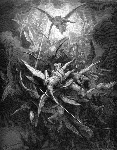 Paradise Lost: Fall of the Rebel Angels by Gustave Dore