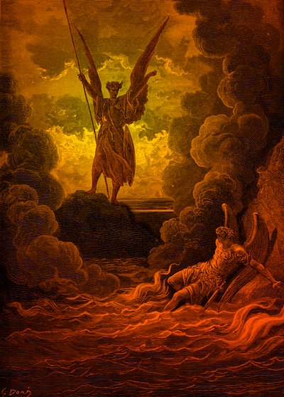 Paradise Lost: Satan and Beelzebub by Doré by Gustave Dore