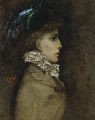 Portrait of the actress Sarah Bernhardt 1844-1923, 1870 by Gustave Dore
