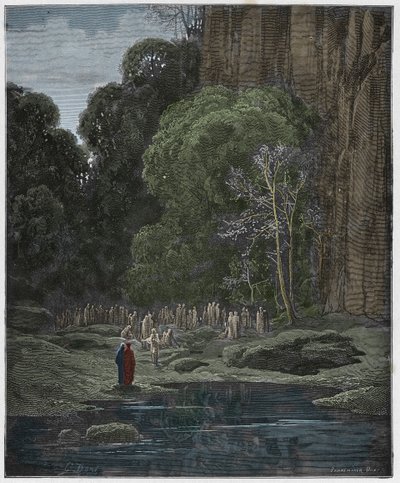 Purgatorio, Canto 5: The Late Repenters Singing the Miserere, Illustration from 