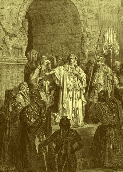 Queen Vashti (engraving) by Gustave Dore