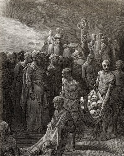 Richard I the Lionheart massacres captives in reprisal, illustration from 