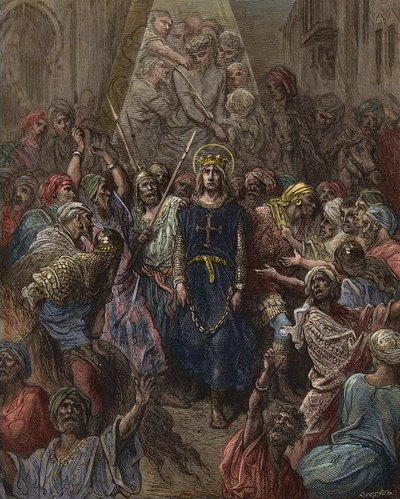 Saint Louis Taken Prisoner in Mansoura During the 7th Crusade in 1250 by Gustave Dore