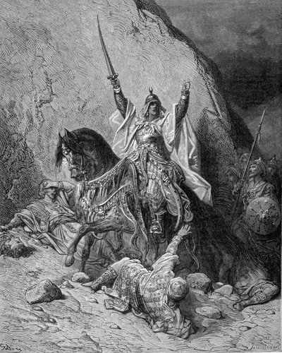 Saladin (1138-1193). Engraving by Gustave Doré by Gustave Dore