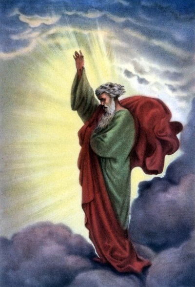 Set of biblical educational Postcards in the 50