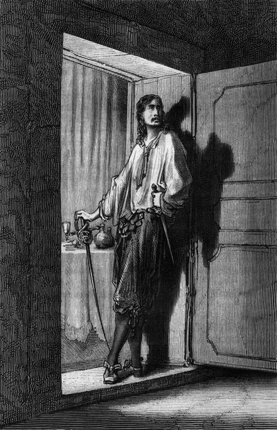 Sigognac (Illustration by Gustave Dore of book Captain Fracasse by Theophile Gautier) by Gustave Dore