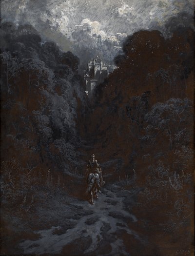 Sir Lancelot Approaching the Castle of Astolat by Gustave Dore