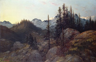 Sunrise in the Alps by Gustave Dore