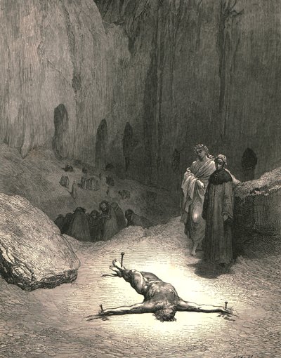 That Pierced Spirit...Was He Who Gave the Pharisees Council by Gustave Dore