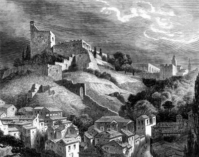 The Alhambra, Granada, southern Spain, 19th century by Gustave Dore