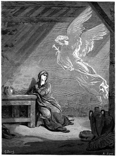 The Annunciation by Gustave Dore