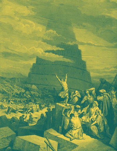 The Confusion of Tongues (Tower of Babel) - Bible by Gustave Dore
