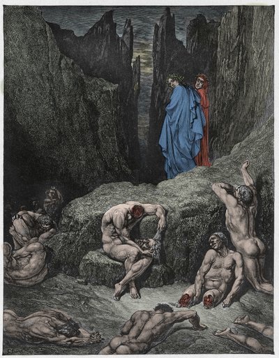 The Divine Comedy, Inferno, Canto 29: Virgil reproves Dante