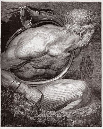 The Divine Comedy, Inferno, Canto 31: Nimrod of the giants (Illustration by Gustave Dore) by Gustave Dore