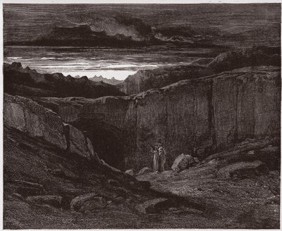 The Divine Comedy, Inferno, Canto 3: Virgil and Dante at the gates of Hell - Illustration by Gustave Dore by Gustave Dore