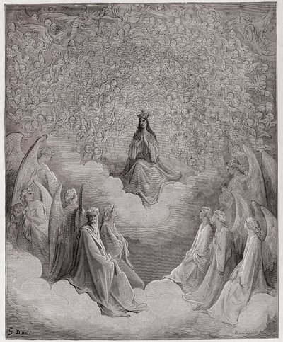 The Divine Comedy, Paradiso, Canto 31: The queen of heaven - by Dante Alighieri (1265-1321) - Illustration by Gustave Dore (1832-1883) by Gustave Dore