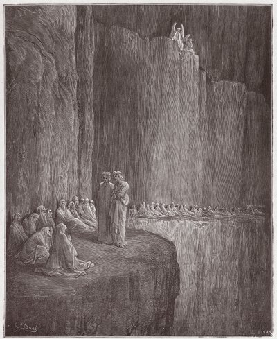 The Divine Comedy, Purgatorio, Canto 13: Sapia Cleanses His Guilty Life - by Dante Alighieri (1265-1321) - Illustration by Gustave Dore (1832-1883) by Gustave Dore