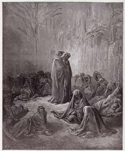 The Divine Comedy, Purgatorio, Canto 13: The souls of the envious - by Dante Alighieri - Illustration by Gustave Dore by Gustave Dore