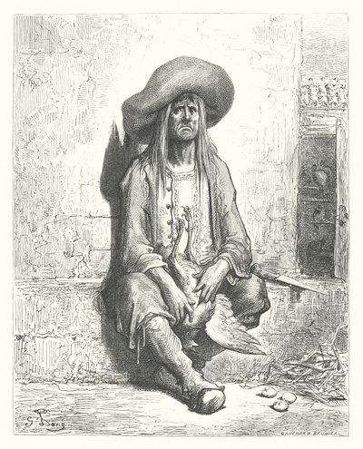 The Fables of La Fontaine: The Hen with the Golden Eggs by Gustave Dore