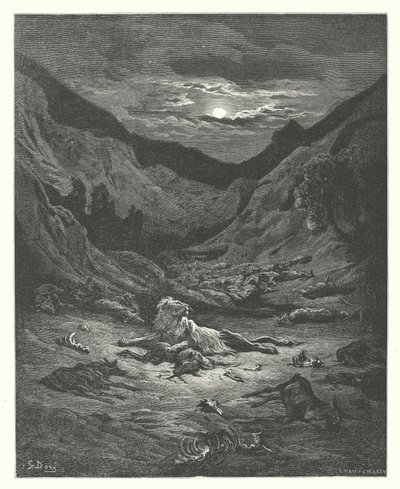 The Fables of La Fontaine: The Lion by Gustave Dore
