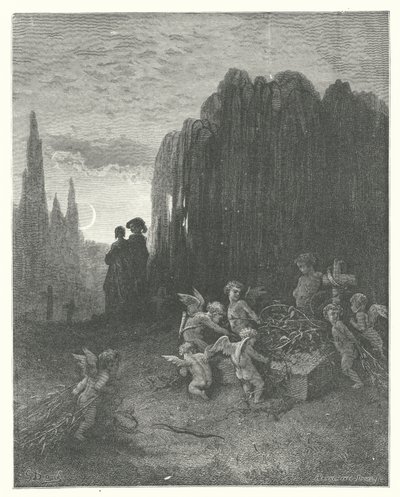 The Fables of La Fontaine: The Young Widow by Gustave Dore