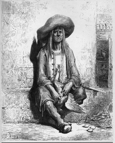 The Goose that Laid the Golden Eggs - from "Fables" by Jean de La Fontaine by Gustave Dore