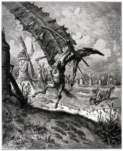 The Ingenious Hidalgo Don Quixote of the Channel by Gustave Dore