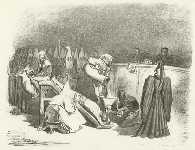 The Inquisition - Torture by Water (engraving) by Gustave Dore