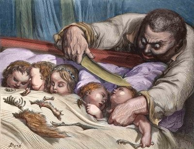 The Little Thumb by Charles Perrault (French writer) The Giant Cut his daughters