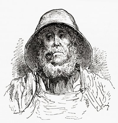 The Marseilles Sailor, after a Drawing by Gustave Dore. From Life and Reminiscences of Gustave Dore, published 1885 by Gustave Dore