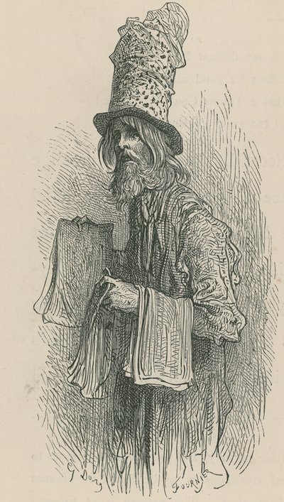 The Newspaper Seller by Gustave Dore