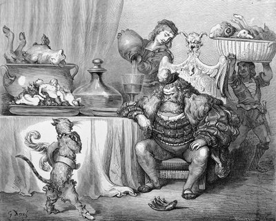 The Ogre Receives the Cat, Illustration for 