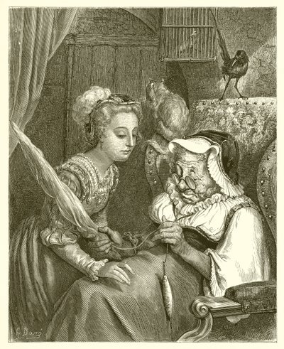 The Princess and Fairy Spite by Gustave Dore
