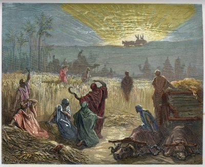 The Return of the Ark of the Covenant - engraving from 