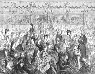 The Stalls - Covent Garden Opera by Gustave Dore