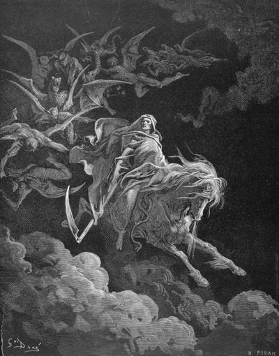 The Vision of Death, engraved by Heliodore Joseph Pisan by Gustave Dore
